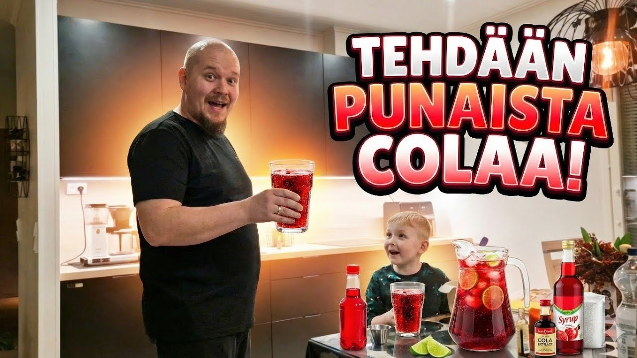 Tehdään punaista colaa! 🥤🥤🥤 #teeseitse #maistelu #limppari