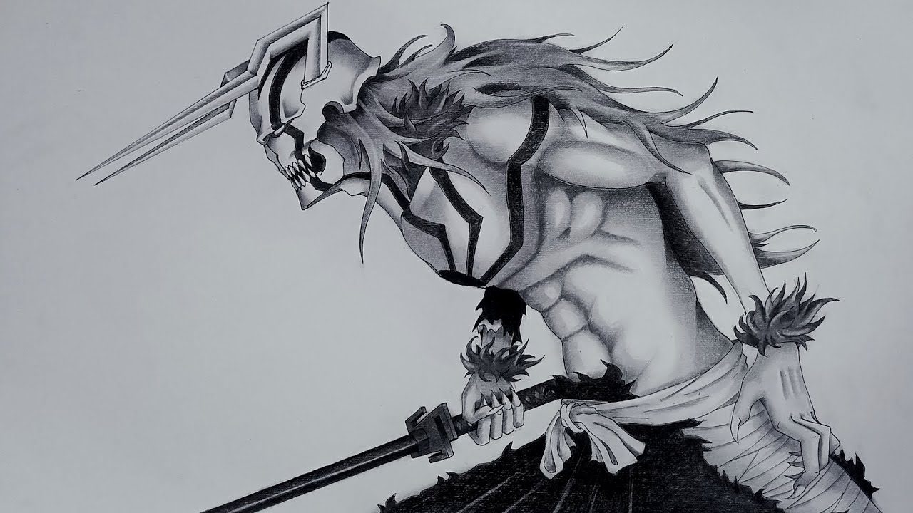 How to draw and shading tutorial Vasto lorde Ichigo | Bleach