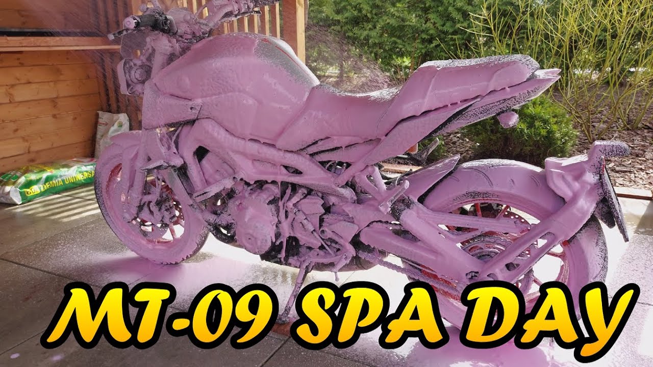 Definetly not how to wash Motorcycle. SPA day with Yamaha MT-09