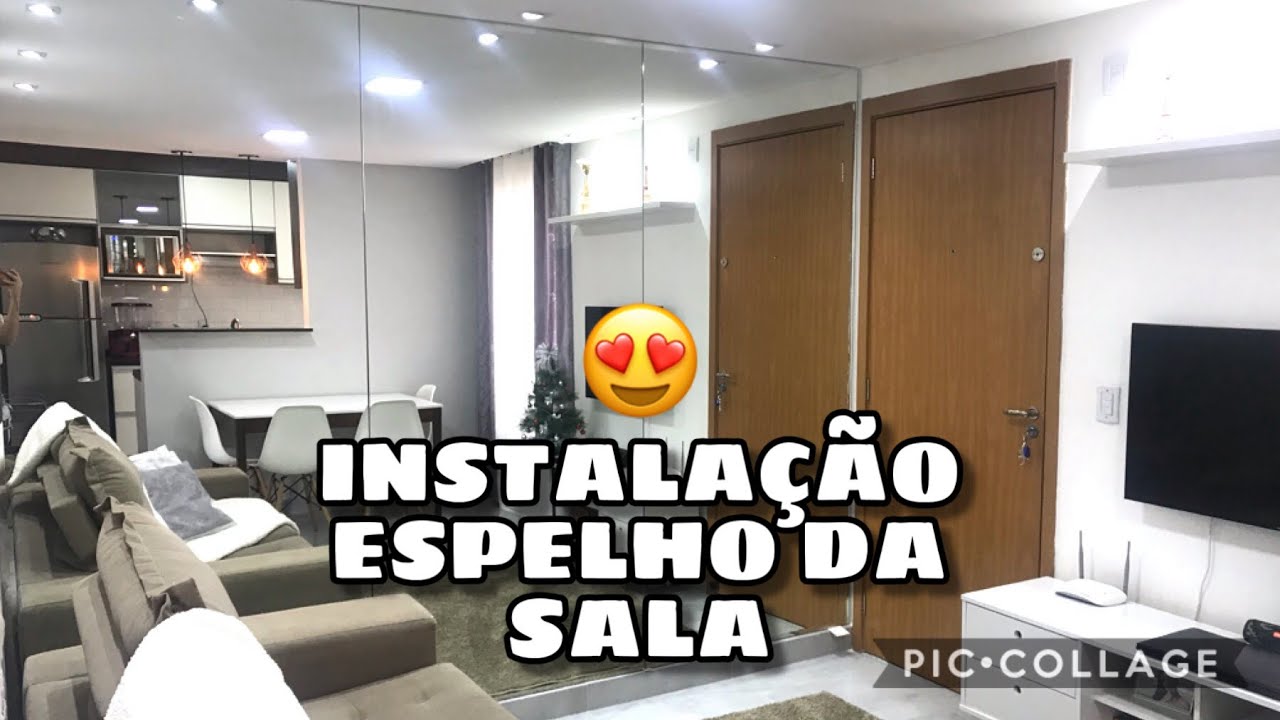 INSTALAÇÃO DO ESPELHO DA SALA + VALOR | APÊ MRV ♡