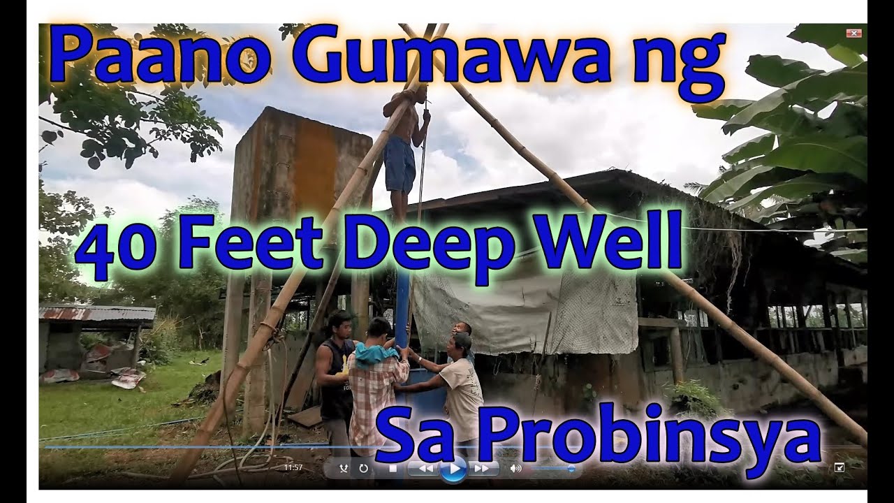 How to Dig 40 feet Deep Well for Piggery