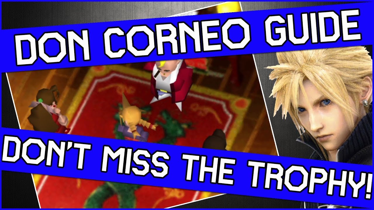 WARNING TROPHY ALERT! Getting Don to pick Cloud in Final Fantasy 7 - Wall Market Guide