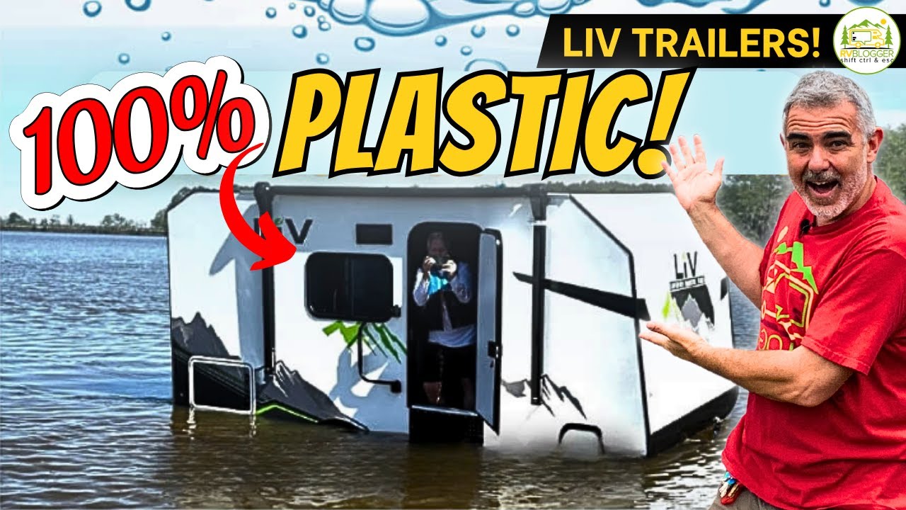 Самые лёгкие туристические прицепы с ванной комнатой: LIV Travel Trailers