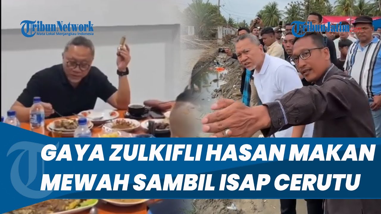 VIRAL Gaya Menko Pangan Zulkifli Hasan Makan Mewah Sambil Isap Cerutu Disorot Publik