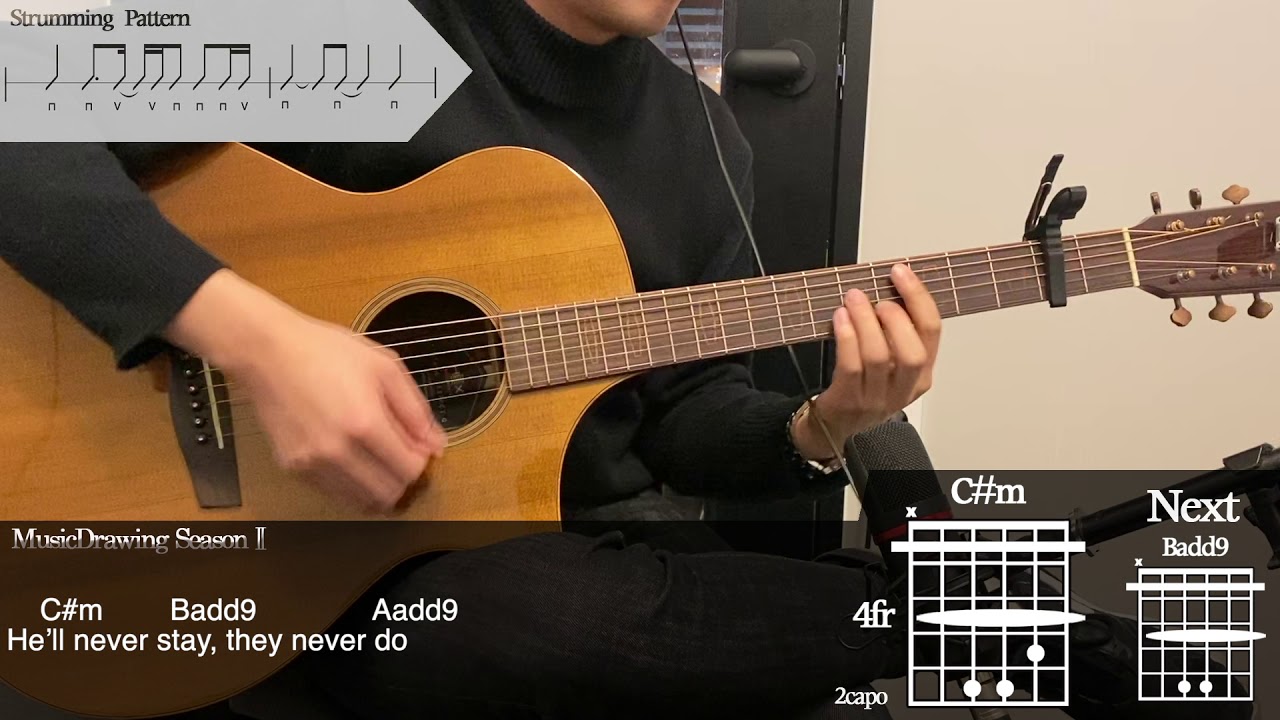 Eyes Closed - ROSÉ Guitar Cover [Musicdrawing]