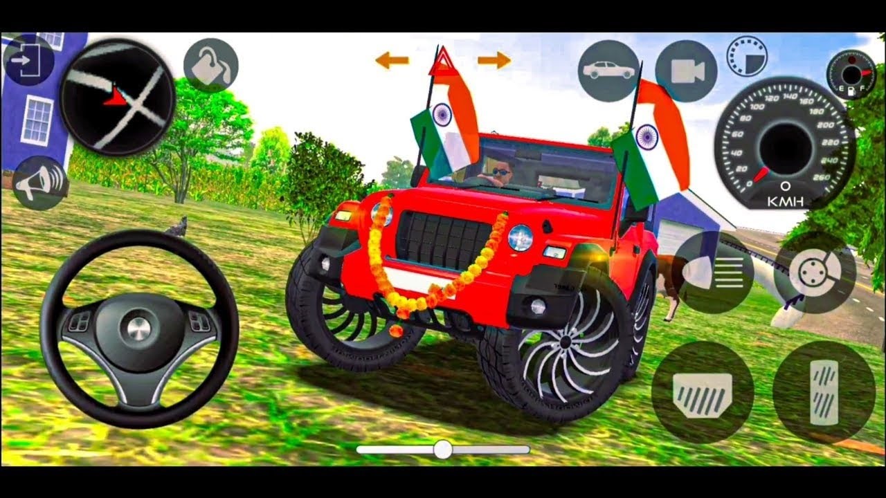 Modified Mahindra Thar😈Games:Indian Red Thar (Gadi Wala Games) Car Game Android Game - #2025​