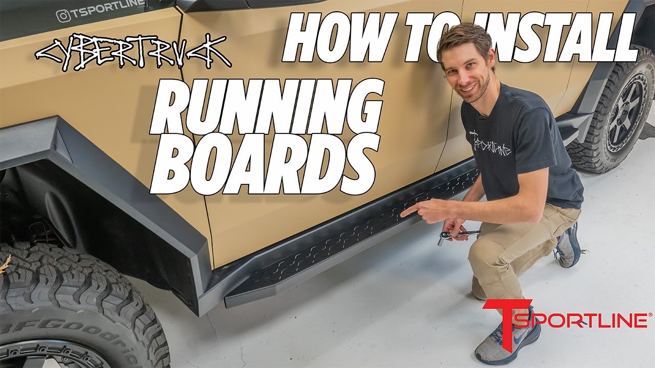 How to Install Cybertruck Running Boards - DIY Instructions - AeroMaxx Side Steps by T Sportline