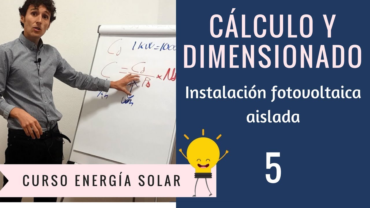 5. CÁLCULO y dimensionado de una instalación FOTOVOLTAICA AISLADA 🔋 [CURSO ENERGÍA SOLAR]