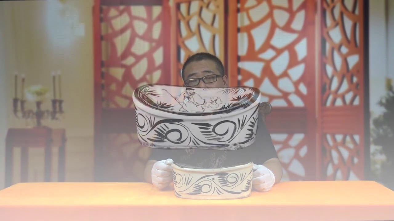 德鸿公司《鉴宝讲坛》第一期（40） 磁州窑人物故事瓷枕
