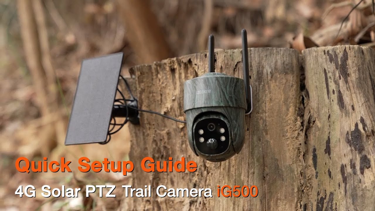 iZEEKER 4G LTE Cellular Solar Trail Camera iG500: Unboxing & Quick Setup