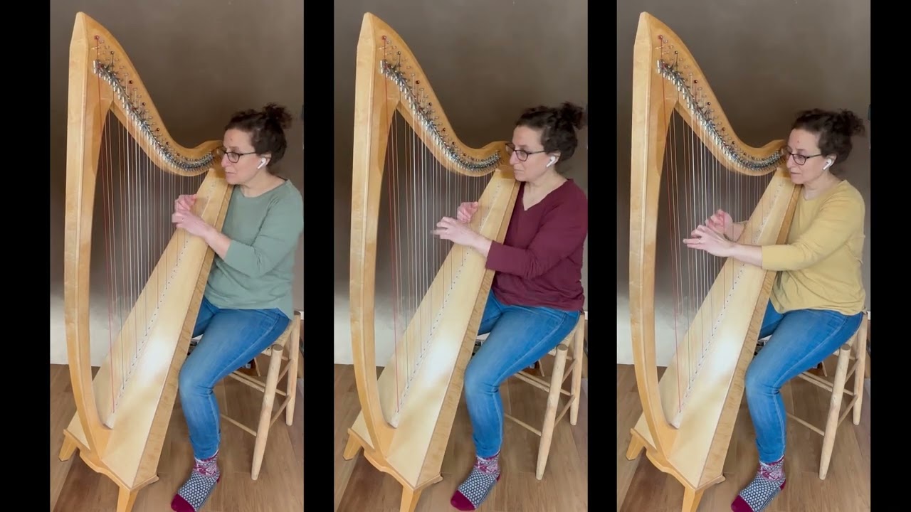 Simple Gifts arranged for 3 part harp ensemble