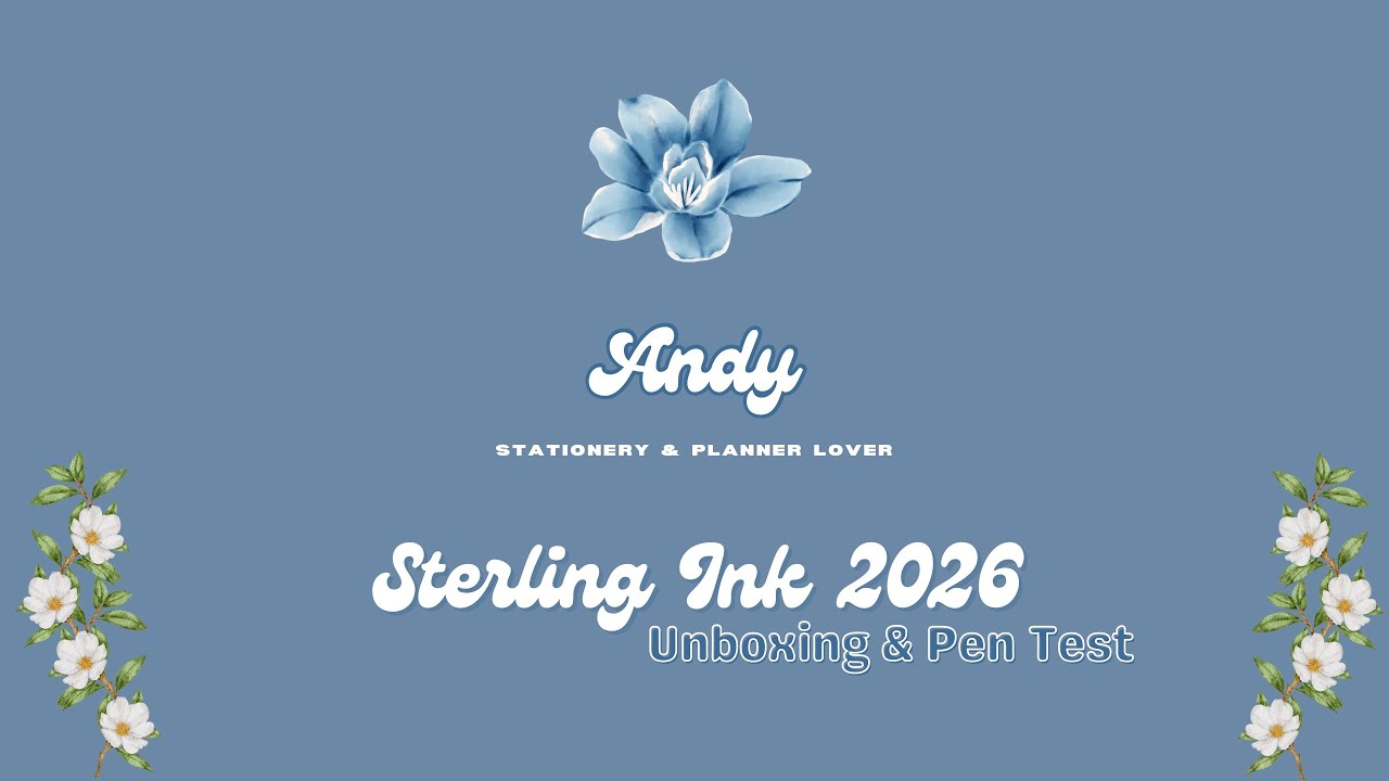 Sterling Ink 2026 Haul - Complete Planner & Personal Rings Inserts - Unboxing & Pen Test