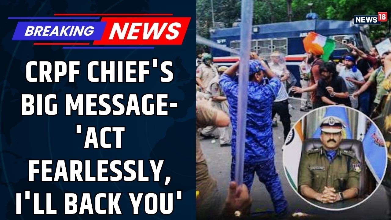 BREAKING | CRPF Chief's Big Message- 'Act Fearlessly, I'll Back You' | Security Forces Update News