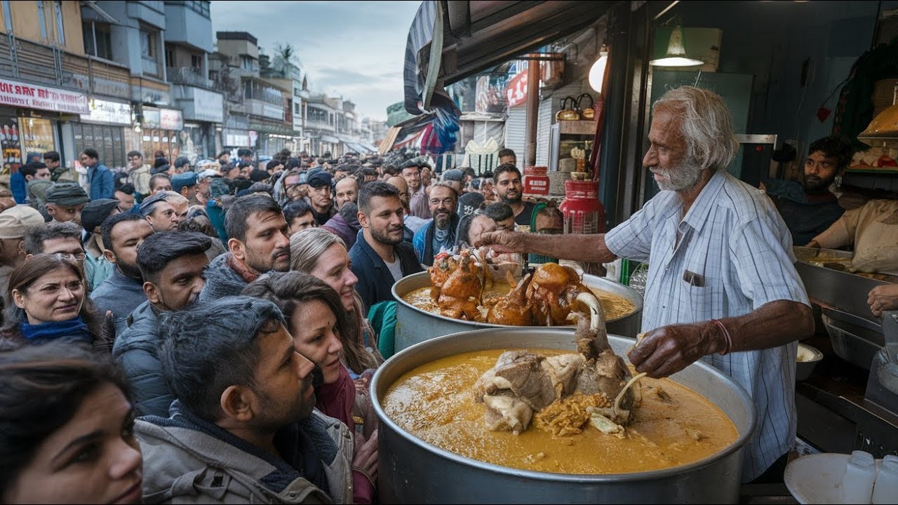 FAMOUS & OLD Siri Paye Nashta in LAHORE|CHEAPEST BONG PAYE AT ROADSIDE|Viral Street Food|STREET FOOD