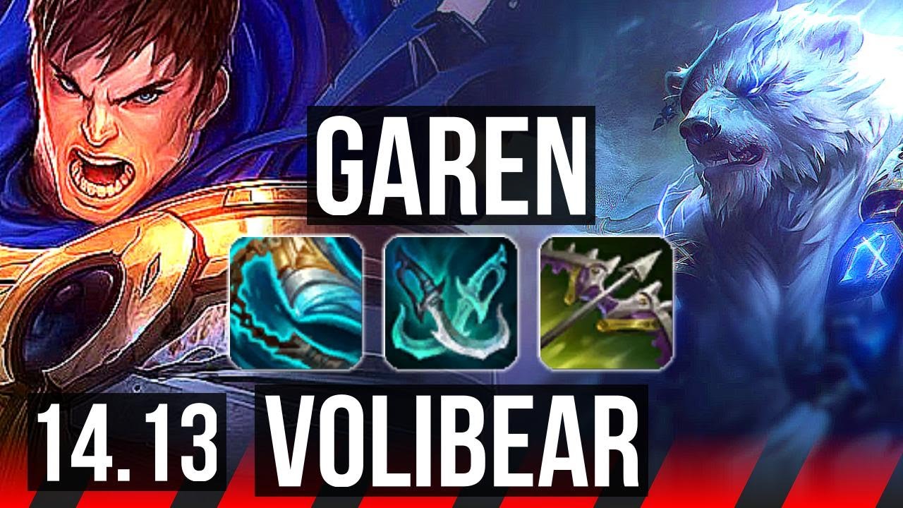 GAREN vs VOLIBEAR (TOP) | Legendary, 700+ games, 14/4/7 | VN Master | 14.13