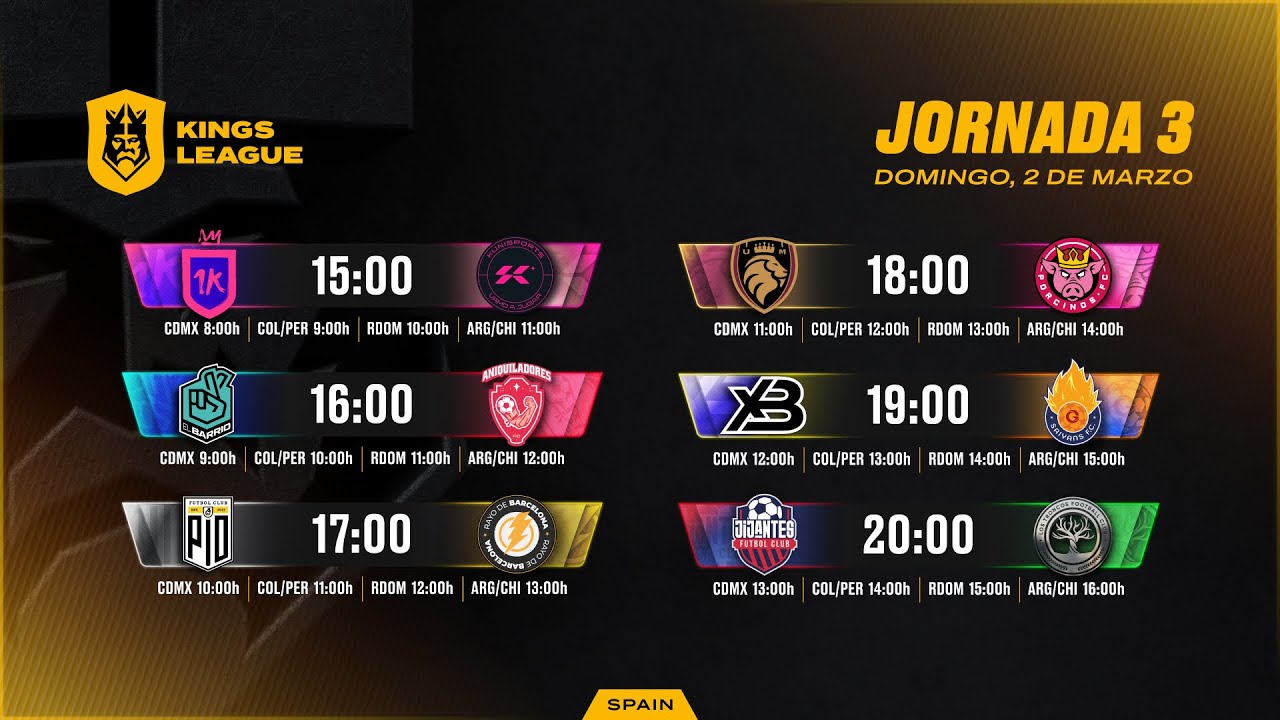 👑 Kings League Spain - JORNADA 3 ⚽ #KINGSLEAGUEJ3