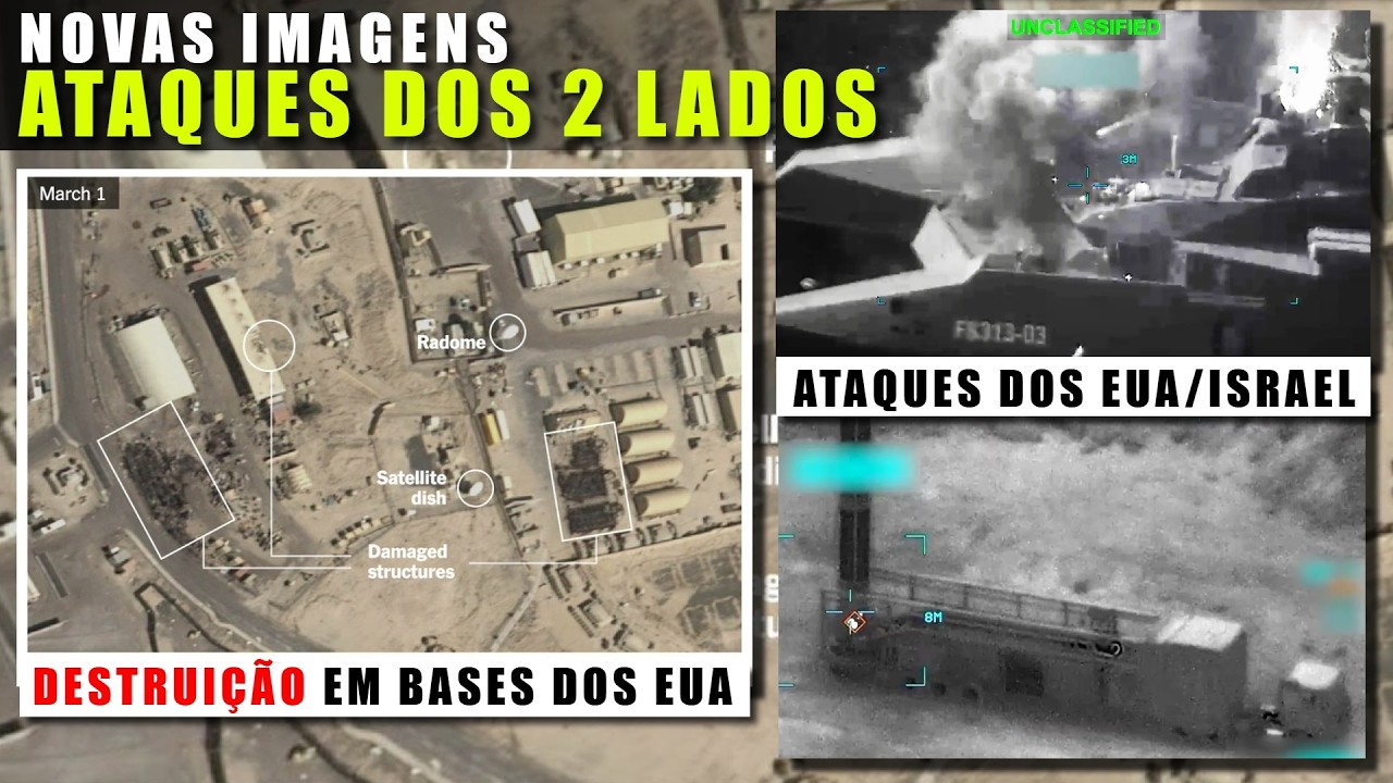 Irã: Novas imagens mostram ataques e danos SEVEROS dos 2 lados / A guerra aérea entra em nova fase