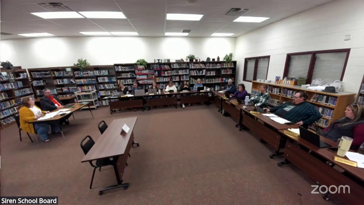 Siren School Budget Hearing/Annual Mtg/Regular Open