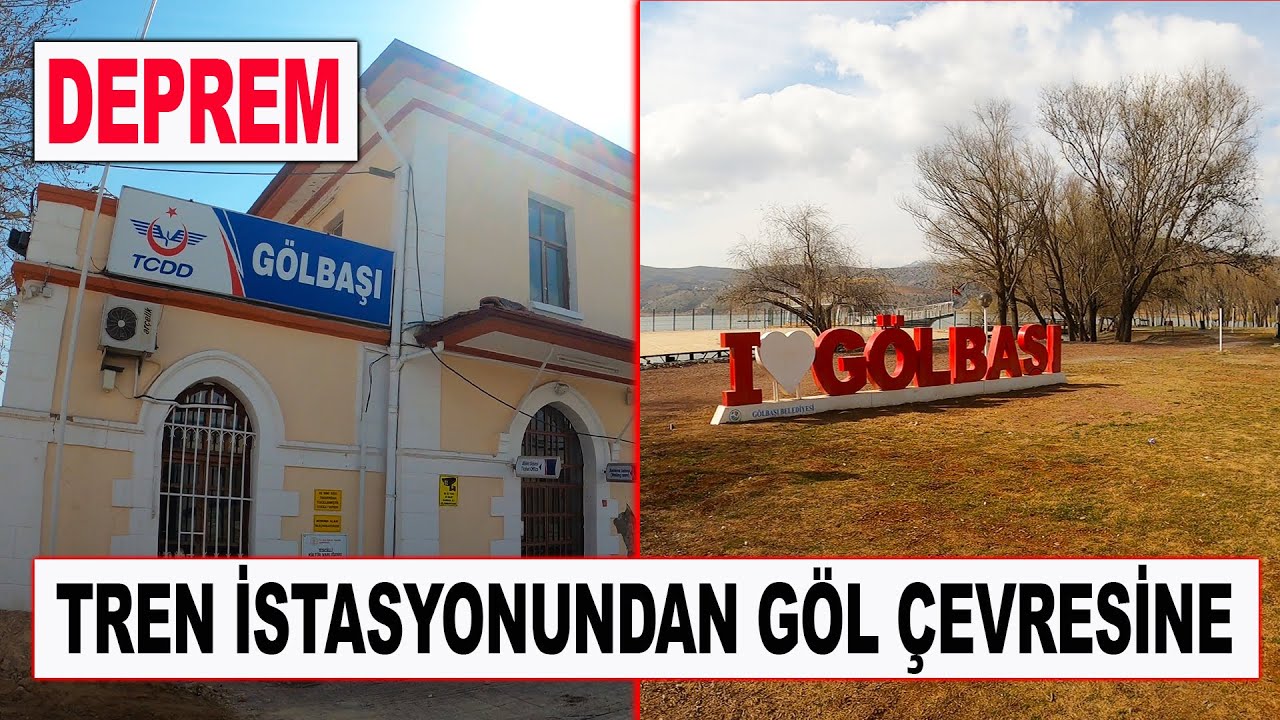 Adıyaman Gölbaşı Depremi – Tren İstasyonu Doğa Parkı ve Gölün Çevresi #gölbaşı #adıyaman #deprem