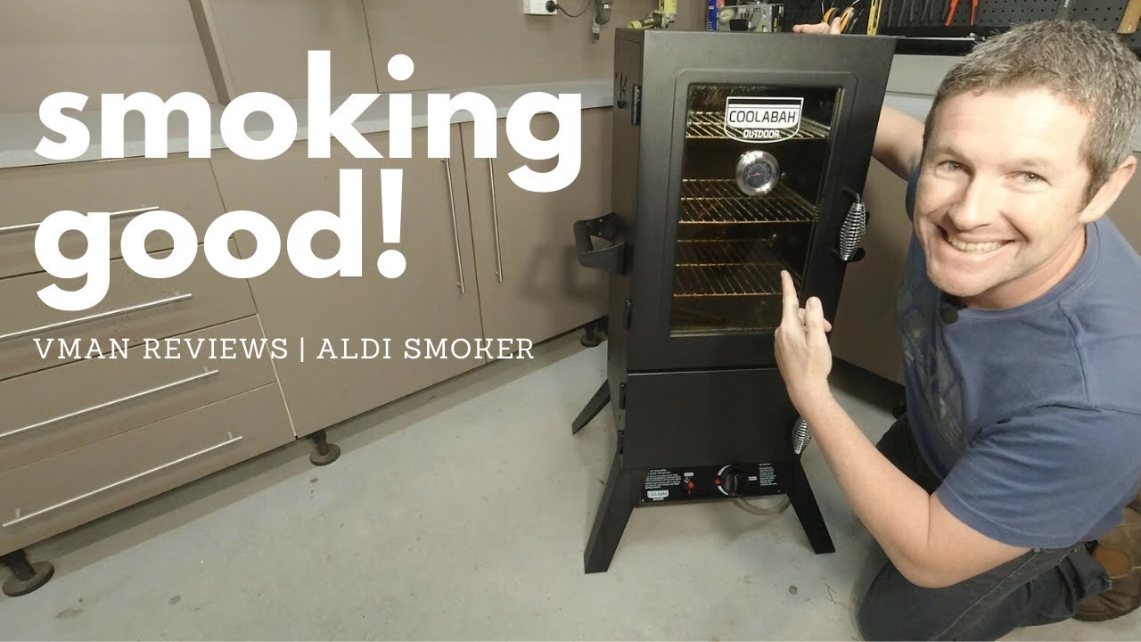 Vman Reviews the ALDI Coolabah / Hark / Arrosto Upright Vertical Gas Smoker, including assembly