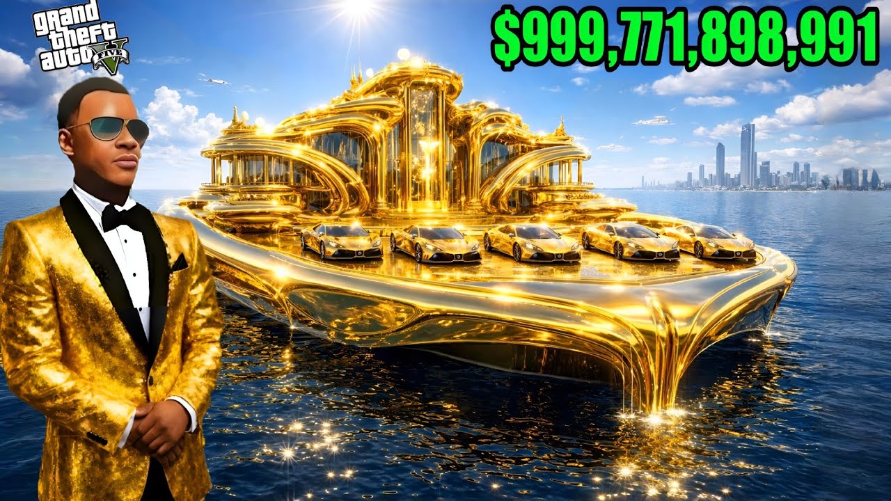 Franklin Or Shinchan Touch Anything Become Diamond Gold in GTA 5