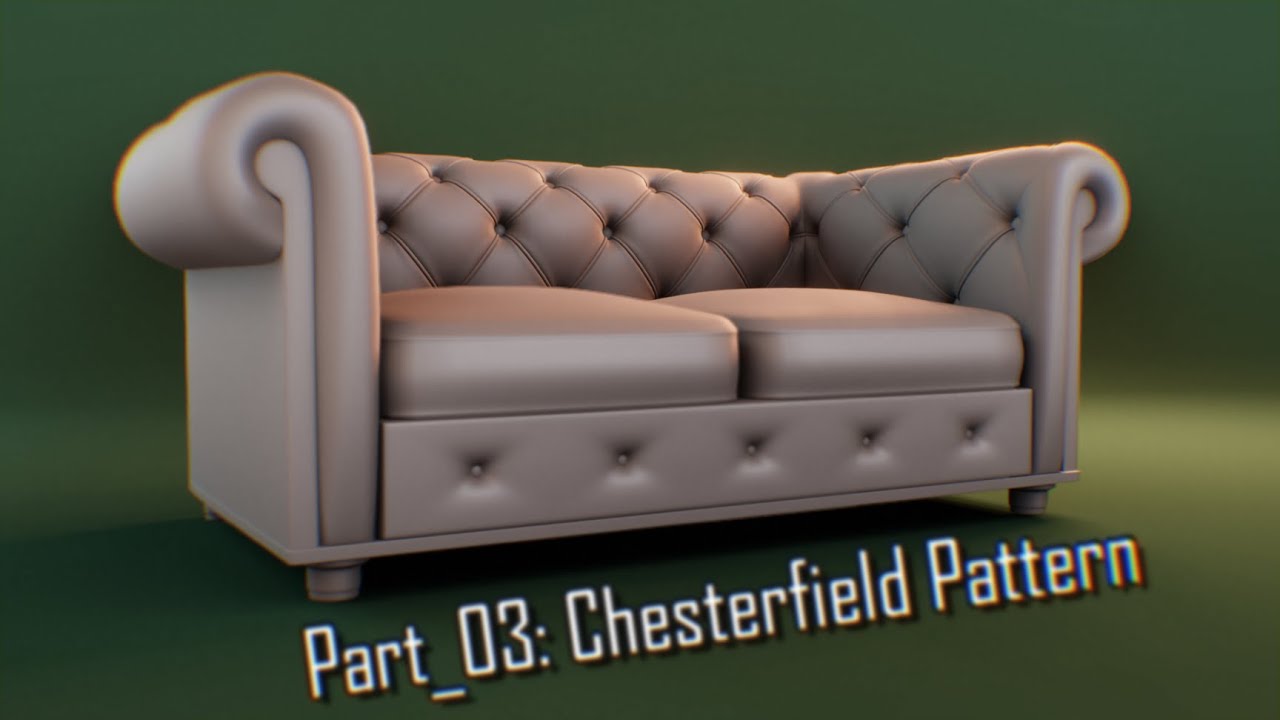 3D Model a Chesterfield Sofa In Blender__ Beginner friendly tutorial : Part_03