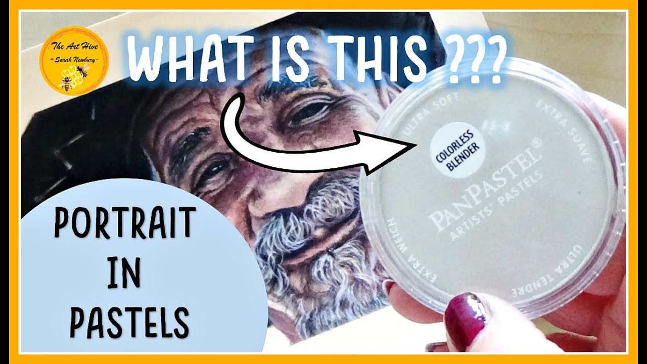 HOW to Draw OLD SKIN, FACE, WRINKLES with PASTEL PENCILS & PAN PASTEL colourless blender | TUTORIAL