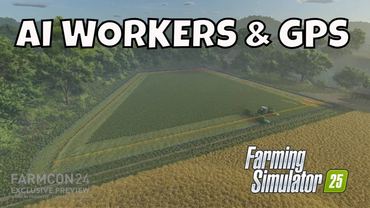 Fs25 Gameplay GPS & AI Workers in action