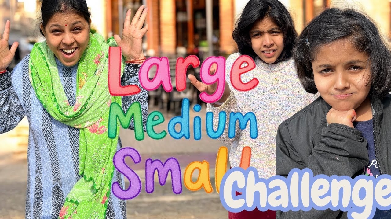 “Large vs Medium vs Small Food Challenge 😱🍔”ISmall, Medium or LARGE? 🤔 Ultimate Food Challenge