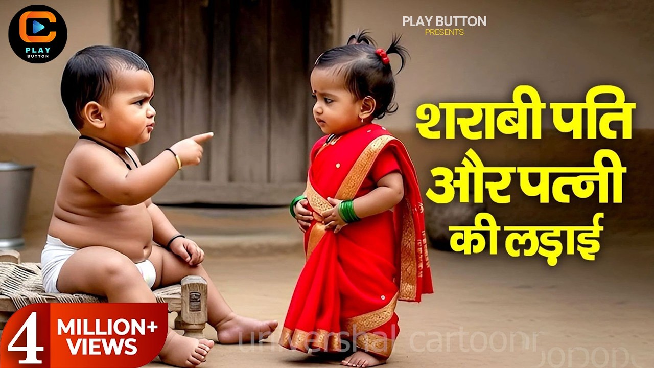 शराबी पति और पत्नी| Sharabi Pati Aur Patni Ki Ladai | Moral Story for Kids in Hindi