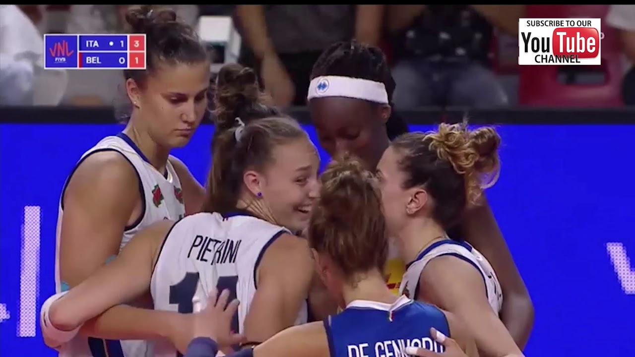 Italy - Belgium W VNL 2018 - Full Match Highlights - HD