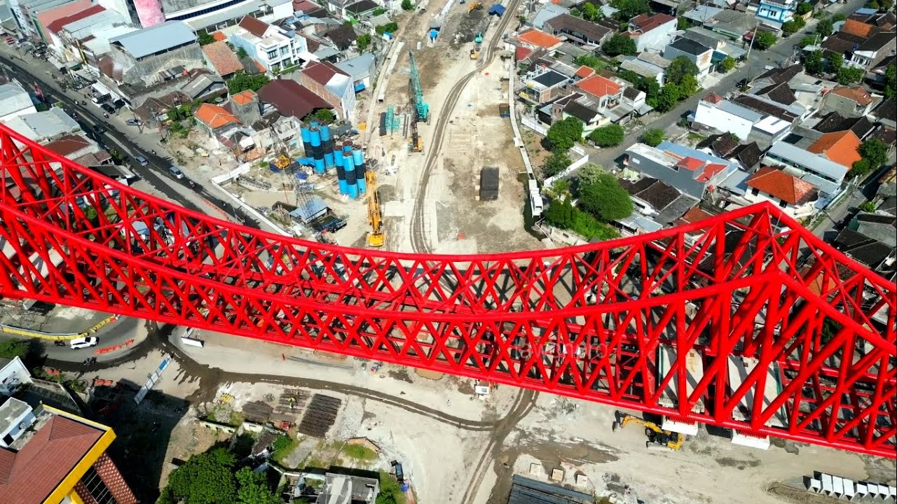 Perkembangan Viaduk Gilingan, Rail Elevated Simpang Joglo dan Underpass Kota Solo Update 12 Mei 2024