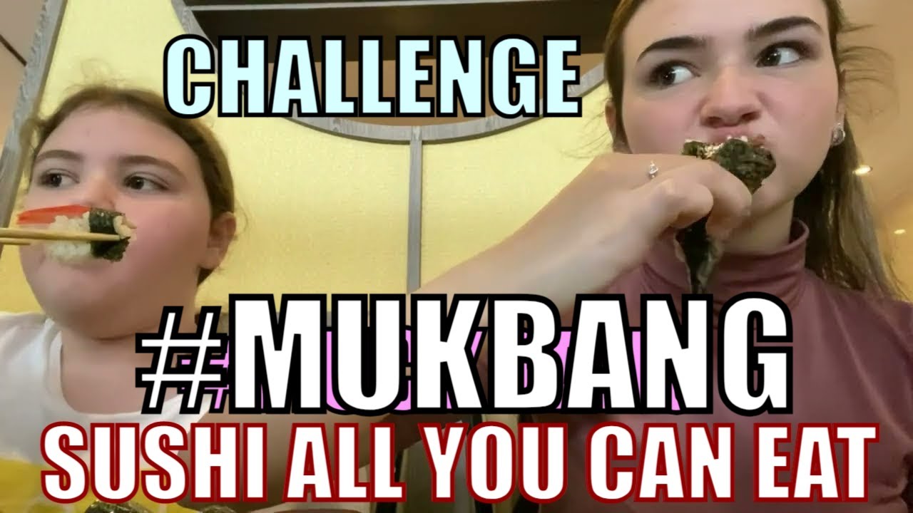 MUKBANG SUSHI CHALLENGE  ~  IN 24 ORE QUANTI PEZZI RIUSCIAMO A MANGIARE ? @MargheGiulia