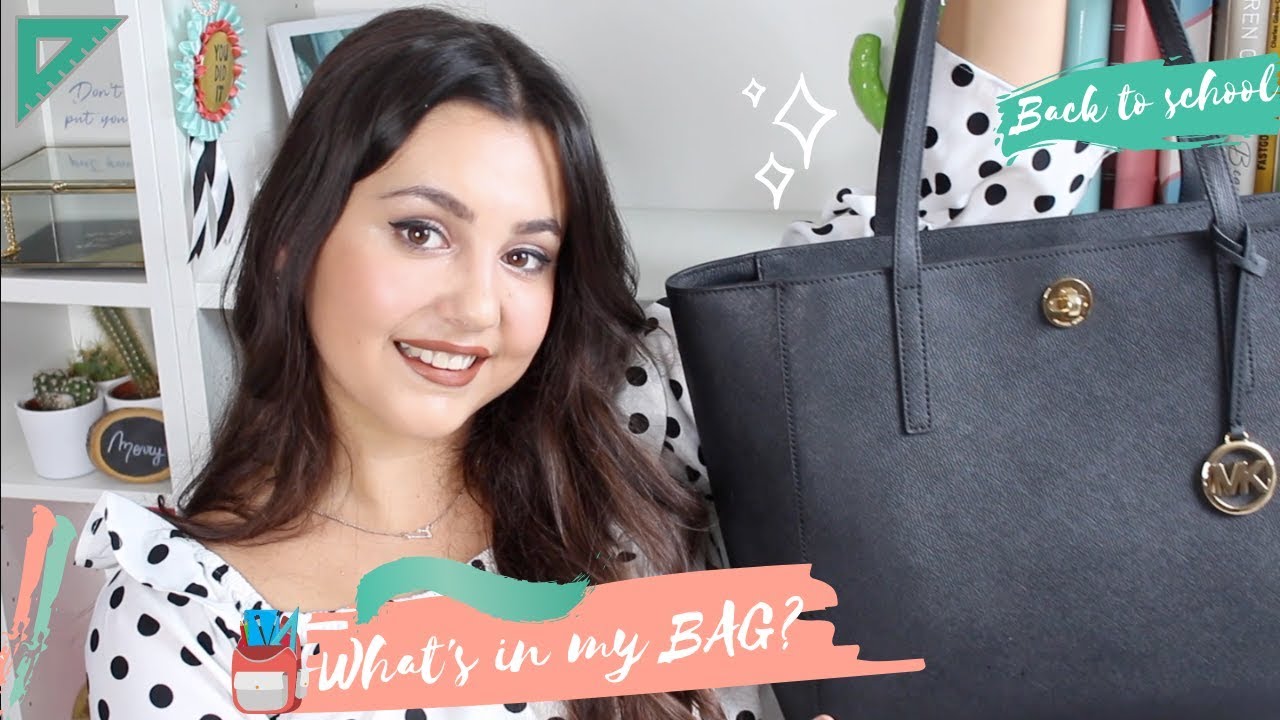 What's in my WORK BAG 👜  BACK TO SCHOOL/WORK 👩🏻&zwj;💻