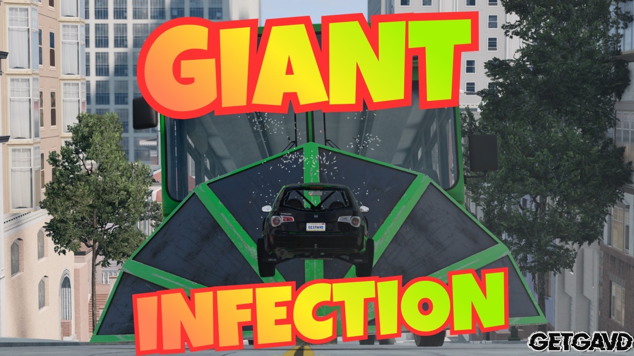 GIANT INFECTION But Everyone Has GIANT Cars (BeamNG Drive Mods)