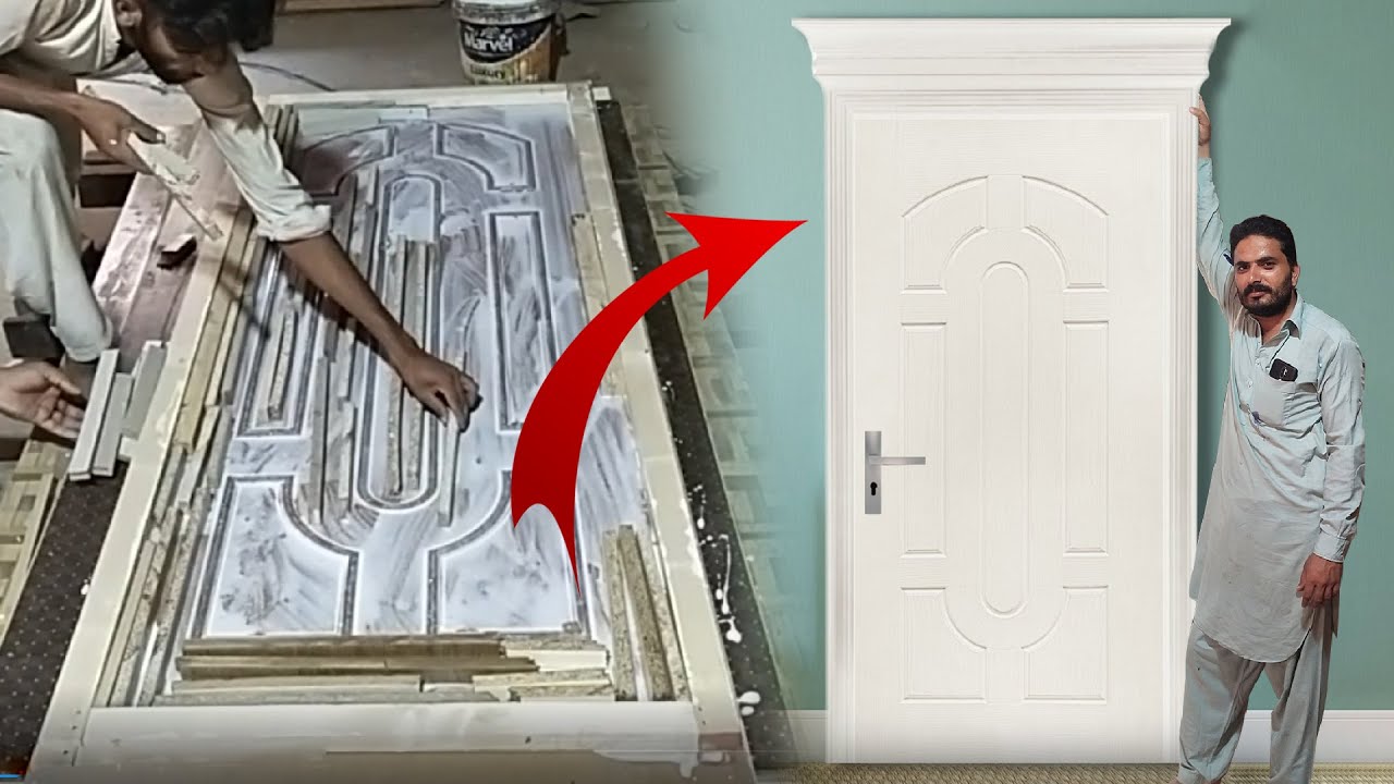 Learn How to Make Malaysian Wooden Panel Door l Manual Pressing #paneldoor #door #doormaking #doors
