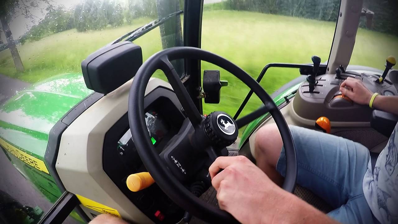 John Deere 5085M-jízda  VLOG #2