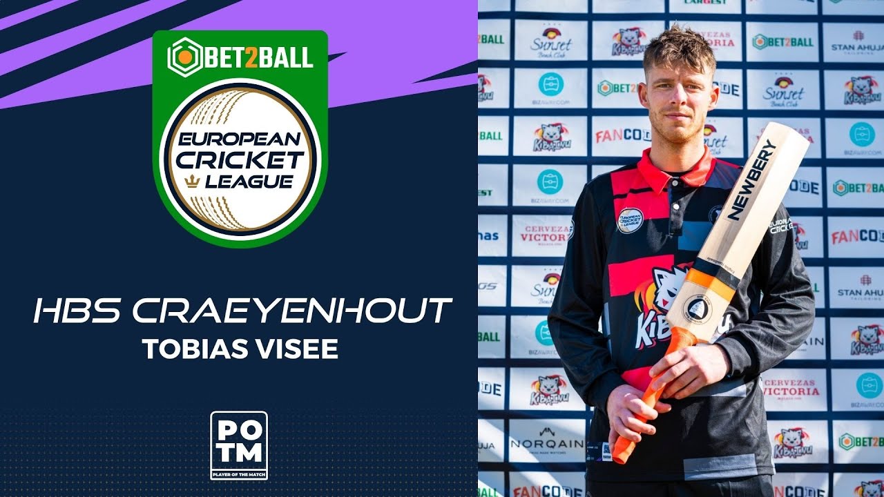 POTM: T.Visee - HBSC vs FAR | Highlights | Bet2Ball European Cricket League Day 1, Group E | ECL22