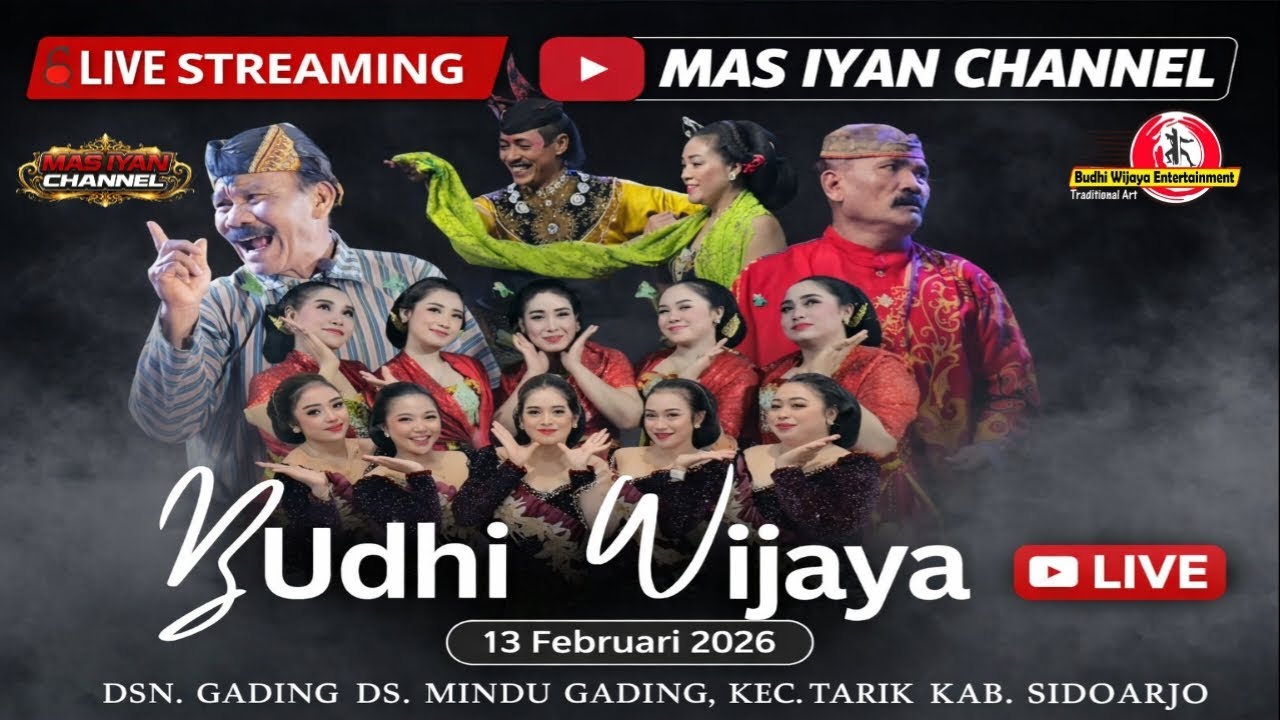 🔴📡LIVE GEBYAR LUDRUK BUDHI WIJAYA | DSN. GADING DS. MINDUGADING KEC. TARIK SIDOARJO