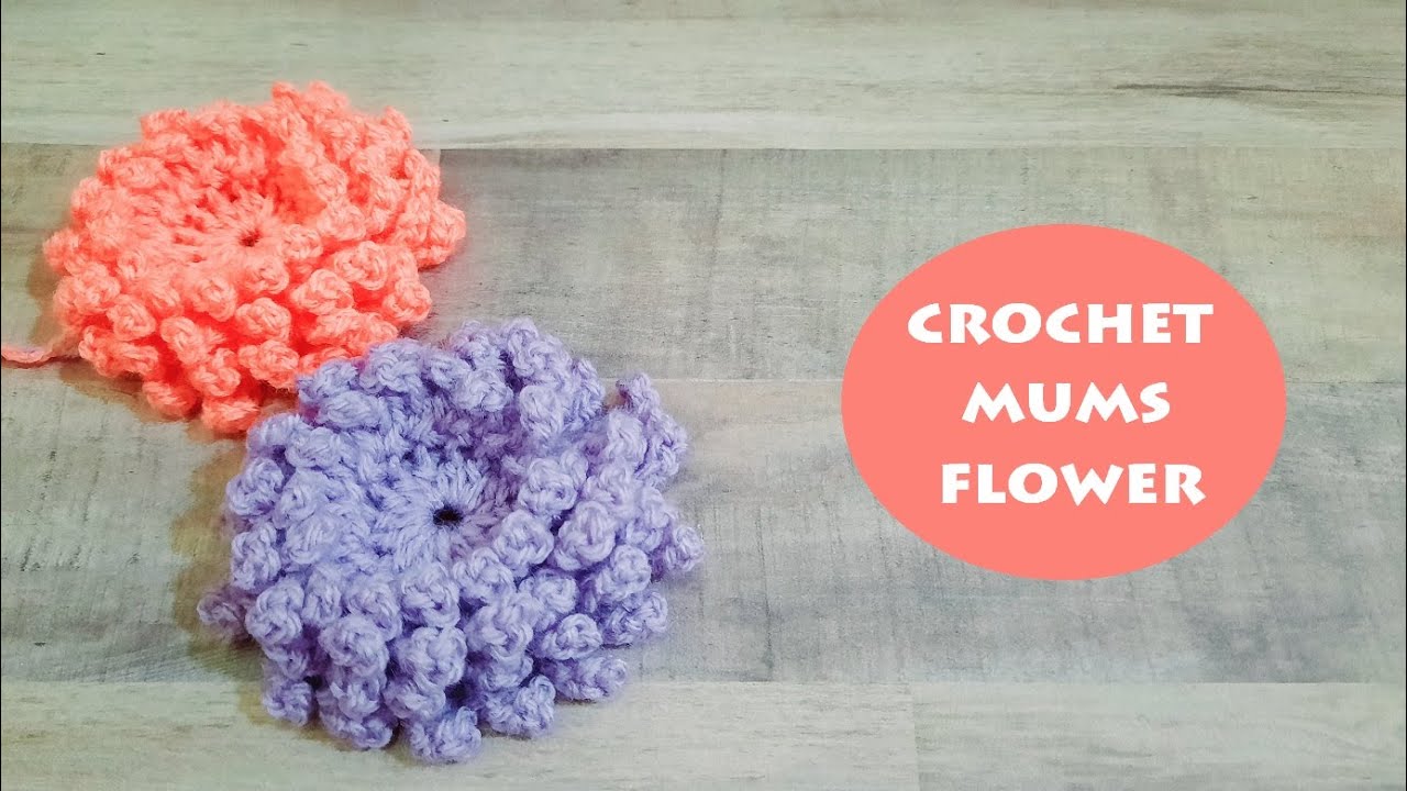 How to crochet chrysanthemum or mums flower? | Crochet With Samra