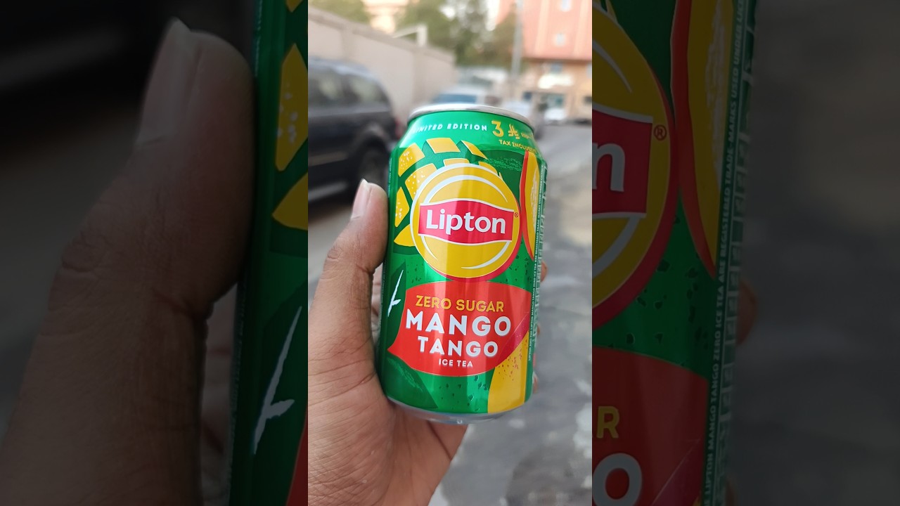 Lipton Zero Sugar Mango Tango Ice tea LIMITED EDITION SODA 😲