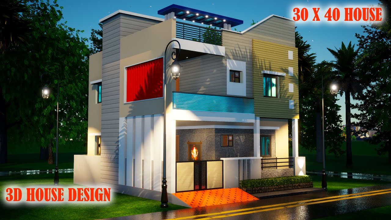 30*40 duplex house plan - 3 bedroom duplex house design – manis home