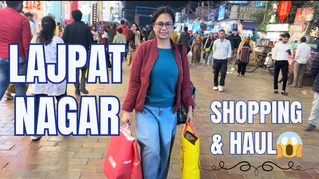 What I Bought Under ₹3000 | Lajpat Nagar Shopping Haul ||Aafreen Khan||