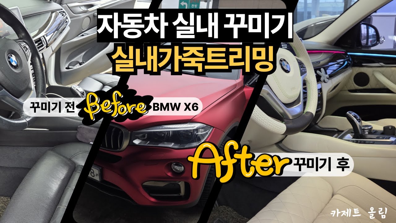 자동차 실내 꾸미기 (BMW X6편)