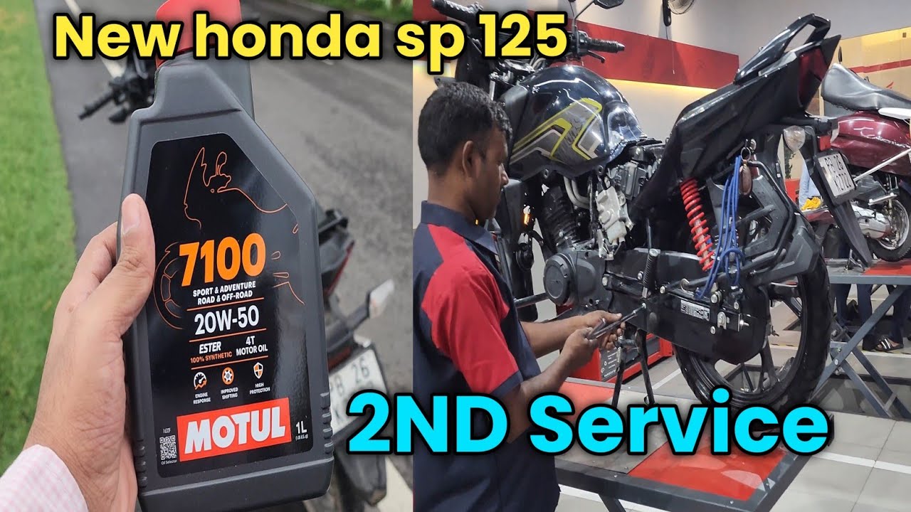 2025 New Honda Sp 125 2Nd Service|| 5000 KM ||Me kya kya change hua #350ccbiker #hondasp125