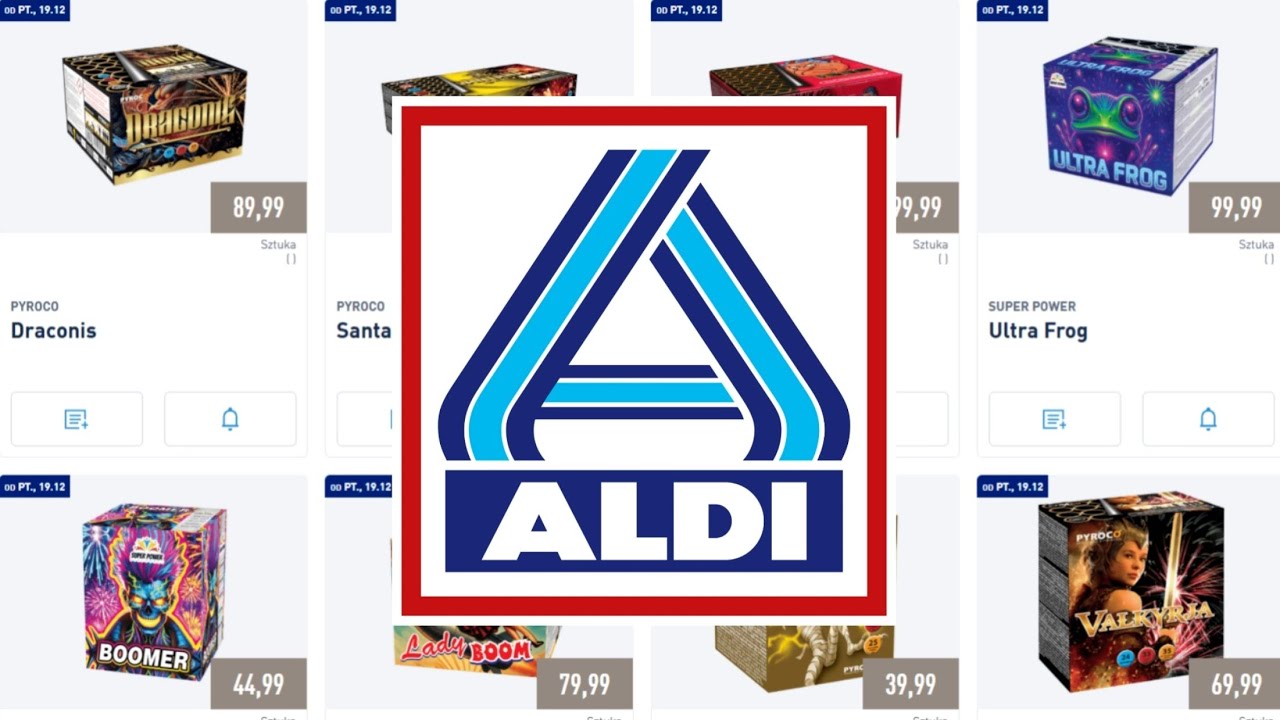 Wszystkie Fajerwerki z Marketu Aldi | Sylwester z Aldi 2025/2026
