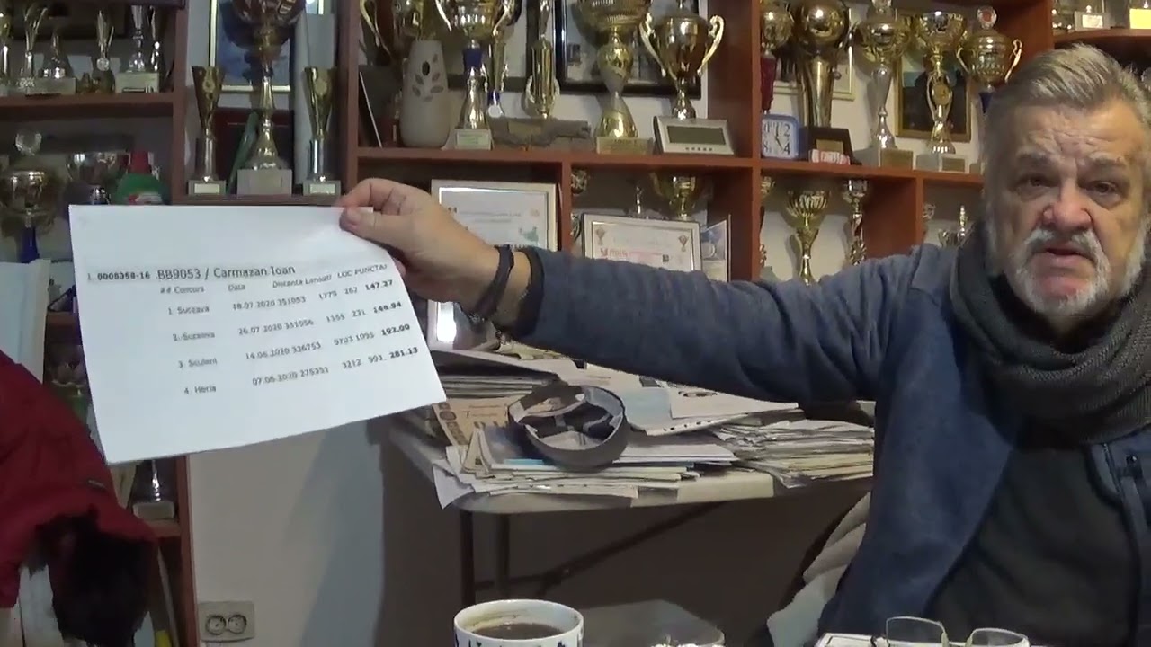 Interviu columbofil dl Carmazan Ioan Bucuresti Romania 10 ianuarie 2021 part 3