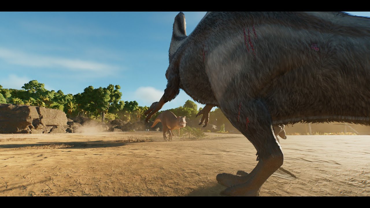 Jurassic World Evolution 3 | Битва Дейнохейрус и Альбертозавра