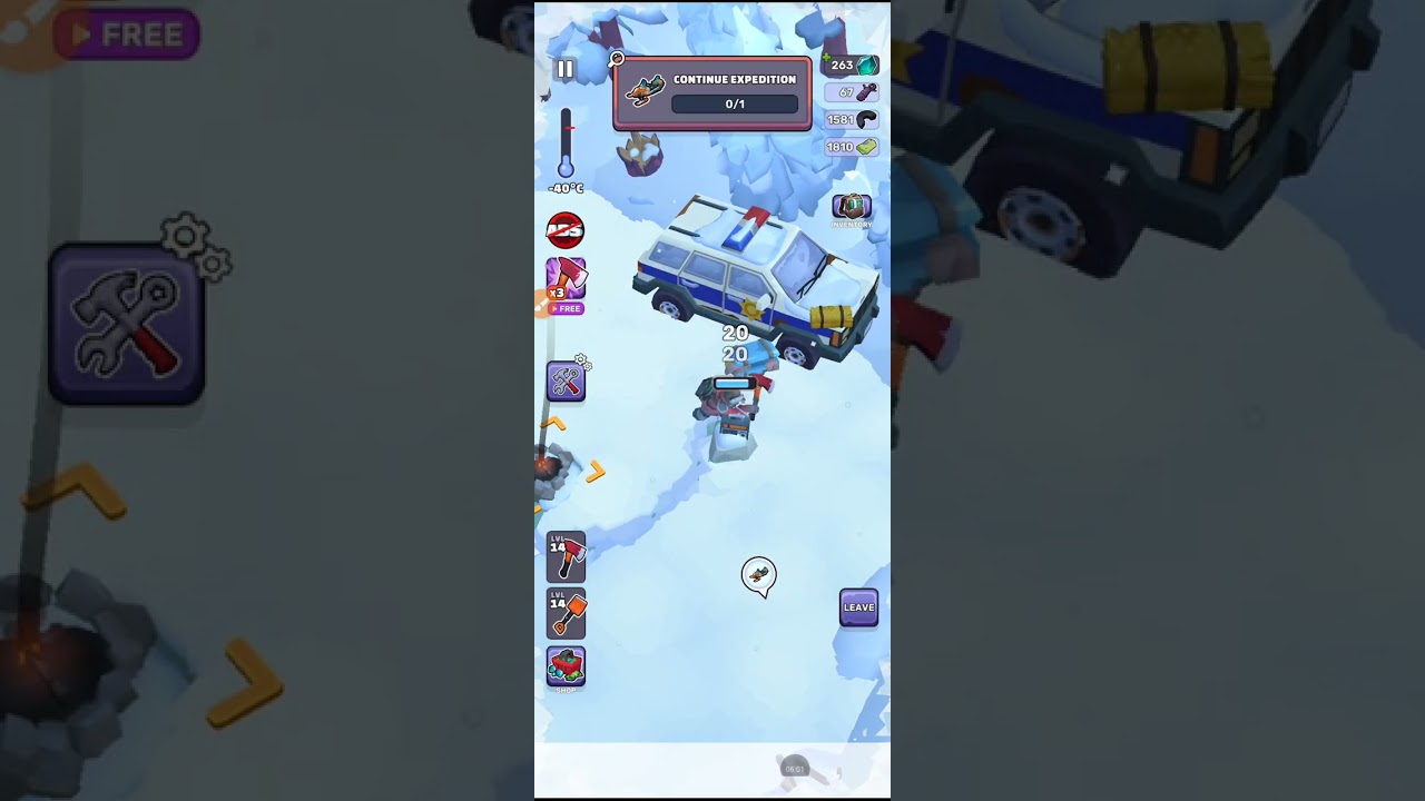 Прохождение игры на телефоне Frost World