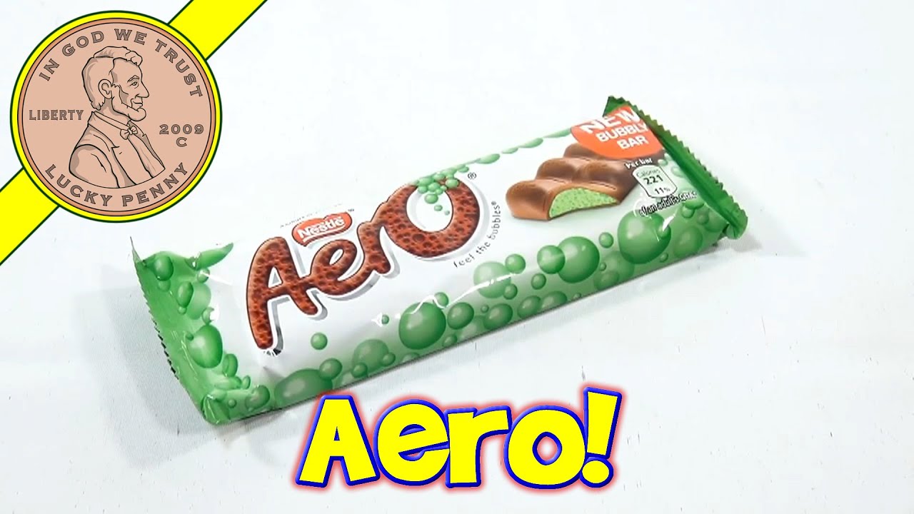 Aero Bubbly Mint Candy Bar, Nestle UK